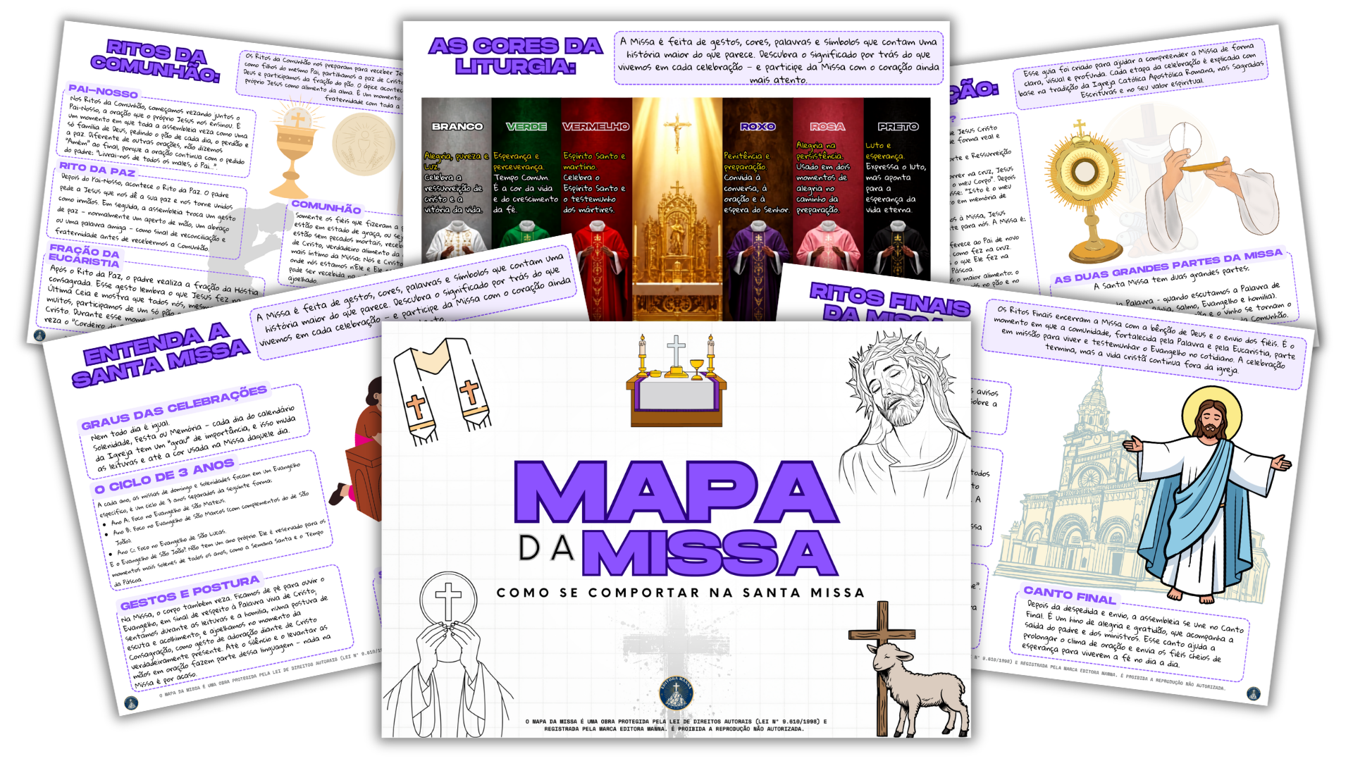 Apresentação das páginas incluídas no Mapa da Santa Missa